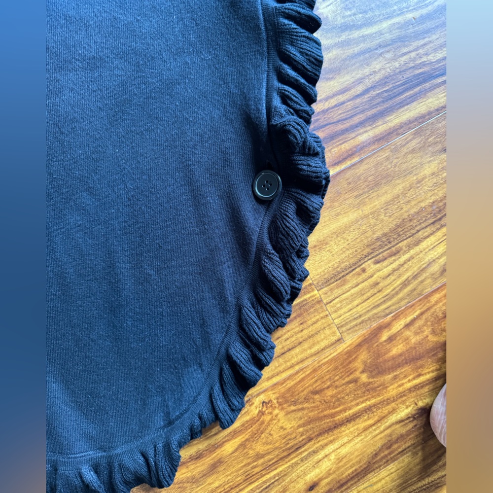 Nordstrom Joseph A Black Cardigan/Poncho - Size Medium - Picture 7 of 7